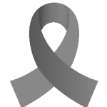 Grey Brain Tumor Awareness Ribbon