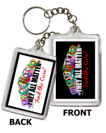 They All Matter Keychain All Ribbons by Fight Like a Girl