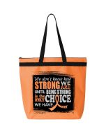 "How Strong We Are" Darcey Tote Bag - Orange