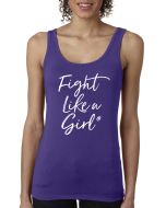 Fight Like a Girl Script Women's Stretch Tank Top