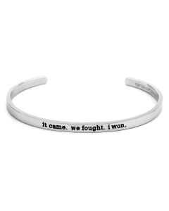 It Came We Fought I Won Bangle Cuff Bracelet Stainless Steel
