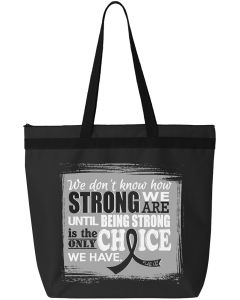 "How Strong We Are" Darcey Tote Bag - Black