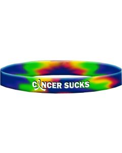 Cancer Sucks Tie-Dye Wristband Bracelet for all Cancers by Fight Like a Girl