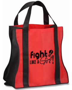 Fight Like a Girl Tote Bag Heart Disease, AIDS HIV, Blood  Cancer