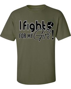 Fight for My Girl Signature Unisex T-Shirt - Army Green [S]