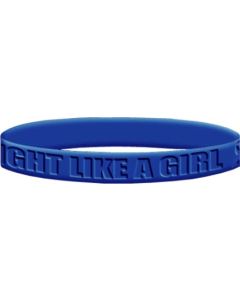 Fight Like a Girl 2 Wristband - Blue