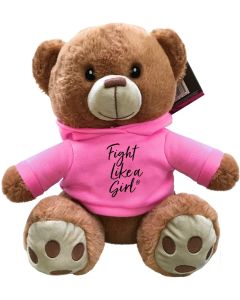 "Fight Like a Girl Script" Fight Pal Teddy Bear - Pink 