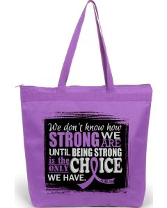 "How Strong We Are" Darcey Tote Bag - Lavender