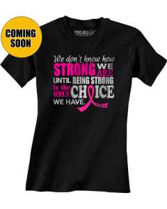 How Strong We Are Women's T-Shirt - Black w/ Pink [S]