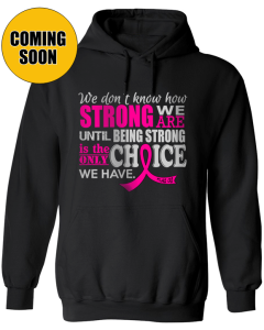 How Strong We Are Unisex Hoodie - Black w/ Pink [S]