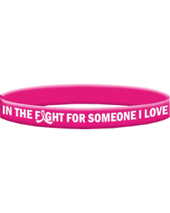 Breast Cancer Silicone Wristband Bracelets In The Fight For Someone I Love