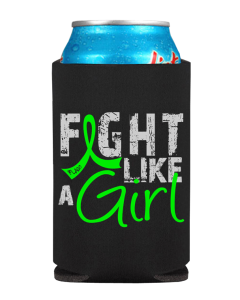 Fight Like a Girl Koozie Can Cooler Lymphoma Lyme Disease Muscular Dystrophy