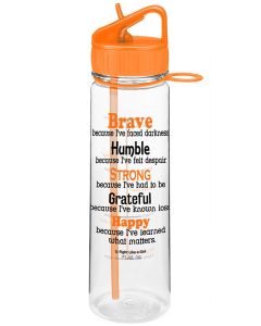 "Brave" SlimKim II Water Bottle - Orange