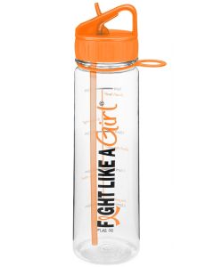 "Fight Like a Girl Hybrid" SlimKim II Water Bottle - Orange