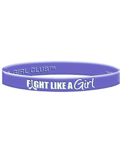 Fight Like a Girl Wristband Bracelet in Periwinkle for Esophageal Cancer, Stomach Cancer, Esophageal Atresia, Pulmonary Hypertension