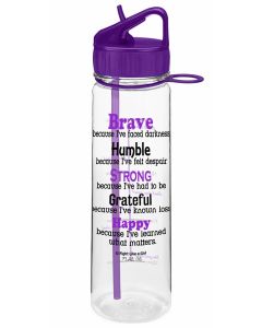 "Brave" SlimKim II Water Bottle - Purple