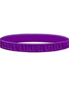 Fight Like a Girl Wristband - Purple