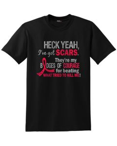 Scars Unisex T-Shirt - Black w/ Red [S]