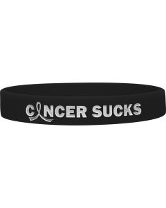 Cancer Sucks Silicone Wristband - Black