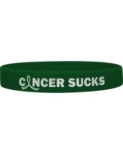 Liver Cancer Sucks Wristband Bracelet Emerald Green