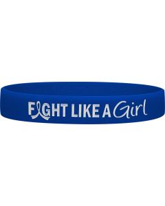 Fight Like a Girl Wristband - Blue