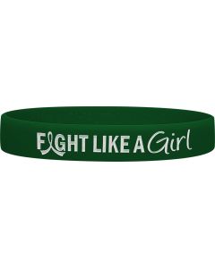 Fight Like a Girl Wristband - Emerald Green