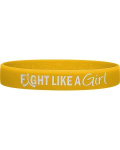 Fight Like a Girl Wristband - Gold