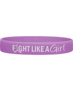 Fight Like a Girl Wristband - Lavender