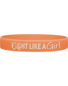 Fight Like a Girl Wristband - Peach