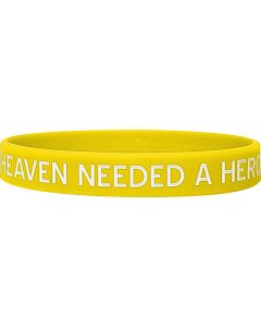 Heaven Needed a Hero Silicone Wristband - Yellow