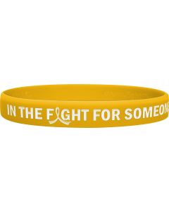 In the Fight Silicone Wristband - Gold
