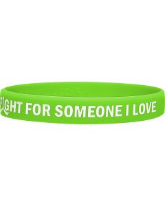 In the Fight Silicone Wristband - Lime Green