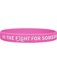 In the Fight Silicone Wristband - Pink