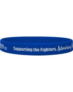"Supporting Admiring Honoring" Ink-Filled Silicone Wristband - Blue