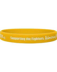 "Supporting Admiring Honoring" Ink-Filled Silicone Wristband - Gold