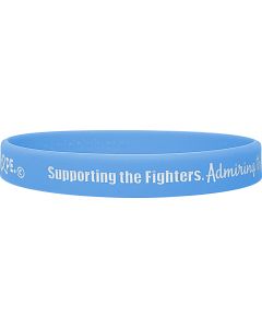 "Supporting Admiring Honoring" Ink-Filled Silicone Wristband - Light Blue