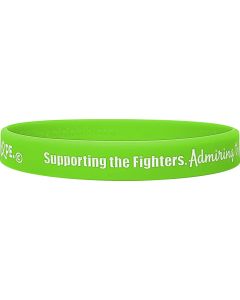 "Supporting Admiring Honoring" Ink-Filled Silicone Wristband - Lime Green