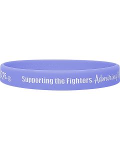 "Supporting Admiring Honoring" Ink-Filled Silicone Wristband - Periwinkle