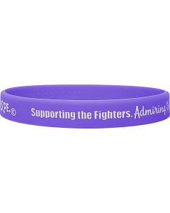 "Supporting Admiring Honoring" Ink-Filled Silicone Wristband - Violet