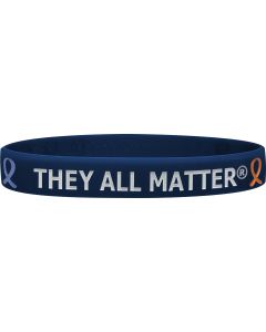 They All Matter Silicone Wristband - Midnight Blue