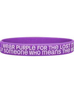 Lost Memories Silicone Wristband - Purple