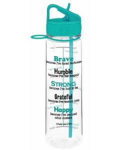 "Brave" SlimKim II Water Bottle - Teal