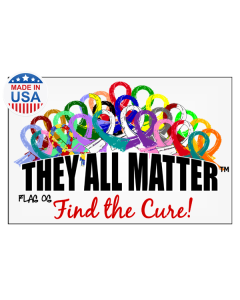 They All Matter Window Cling, Car Decal to Support Cancer Awareness