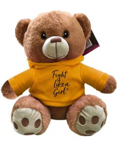 "Fight Like a Girl Script" Fight Pal Teddy Bear - Gold