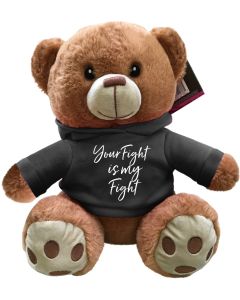 "Your Fight Is My Fight" Fight Pal Teddy Bear - Black Frost