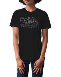 Fight Like a Girl Signature Unisex T-Shirt - Black [XS]