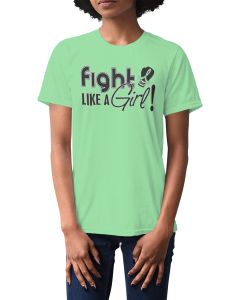 Fight Like a Girl Signature Unisex T-Shirt - Light Green [S]
