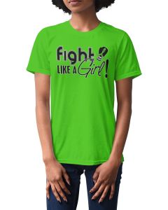 Fight Like a Girl Signature Unisex T-Shirt - Lime Green [XS]