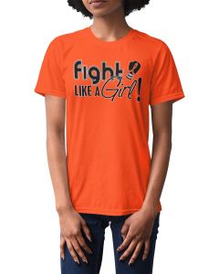 Fight Like a Girl Signature Unisex T-Shirt - Orange [XS]