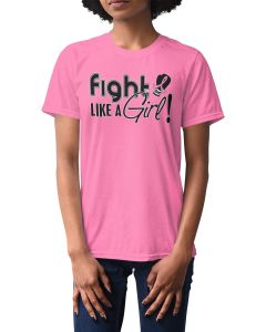 Fight Like a Girl Signature Unisex T-Shirt - Pink [XS]